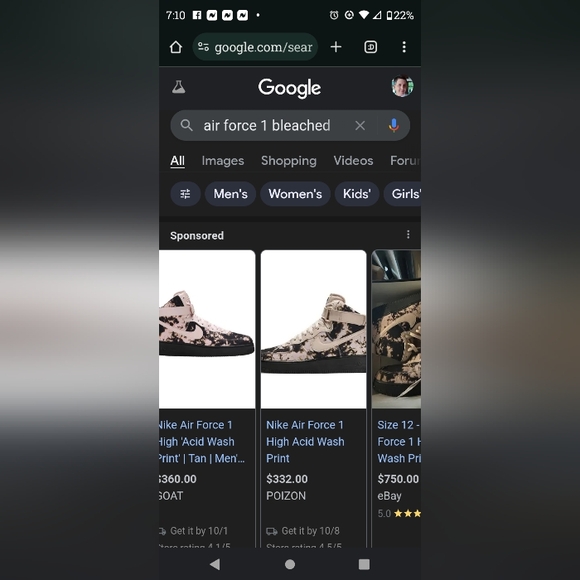 Nike Air Force High Acid Wash 11 Rare. - Picture 6 of 6
